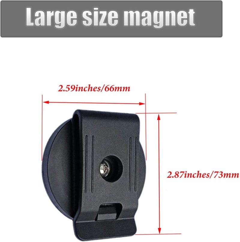 Belt Magnetic Clips Heavy Duty Magnetic Tool Holder Black Magnet Belt Organizer for Screws Nails Screwdrivers Wrench Metal Accessories - Image 2