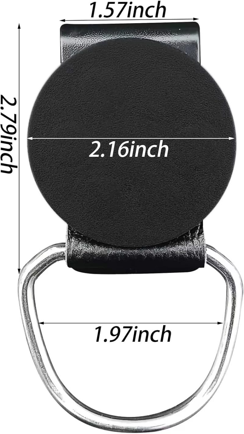 Durable Waist Hammer-Hammer Holder Loop-Belt Tool Clip Heavy-Hammer Holder for Tool Belt-Duty Magnetic Tool Holder for Belt Clip-Leather Heavy Duty Steel - Image 2