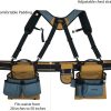 Carpenter Tool Belt with Suspenders Pro Framer Suspension Tool Rig for Construction Contractors and Electrician,Khaki - Image 2