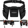 Heavy Duty Tool Belts for Men and Women,19 Pocket Carpenter Tool Belt with Quick Release Buckle,Adjustable Utility Framing Belt,Construction Tool Belt for Gardening,Electrician