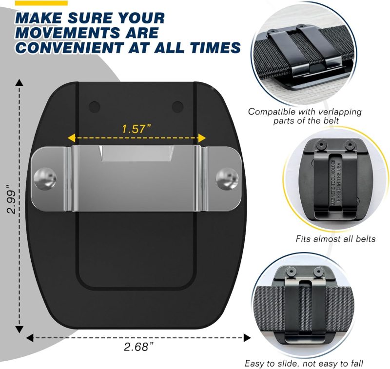 Portable Tool Organizer, Clip-on Tape Measure Holster with Durable Alloy Construction, Designed for Climbing Activities to Hold Tools Like Tape Measure, Drill - Image 2