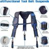 Tool Belt Suspenders, Tool Pouch Suspenders for Tool Belt, Includes Phone Pouch Pen Holder Tool Belt Loops（Without Tools - Image 2