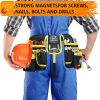 Tool Belt, Magnetic Tool Pouch with 26 Pockets for Men Heavy Duty Tool Pouch Bag, Detachable Tool Bags for Carpenter Electrician Construction Utility Belt Gifts for Dad (26 Pockets with Magnet Pouch) - Image 2
