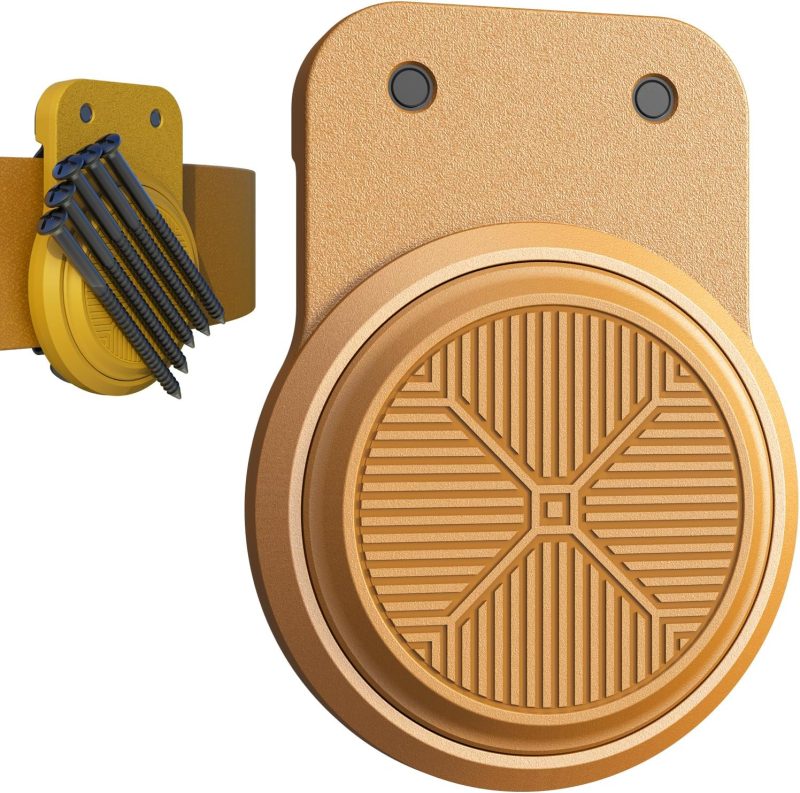 Magnetic Tool Holder | Strong Magnet Clip-On Belt Holster for Wrench, Pliers, Screw Driver, Hammer, Screws, Nails, Sockets, Trowel, Drill Bit, or Any Magnetic Tool and Hardware Holder